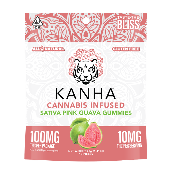 Kanha Sativa Pink Guava [10pk] (100mg THC)